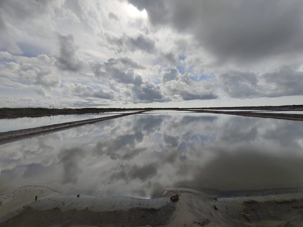 Pond for salt production