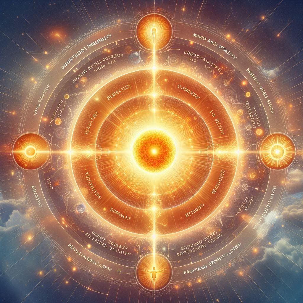 Scientific Spiritual Connection Diagram Format Circular or flowchart infographic Content Sunli