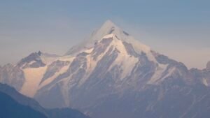 snow covered mountain peak nepal