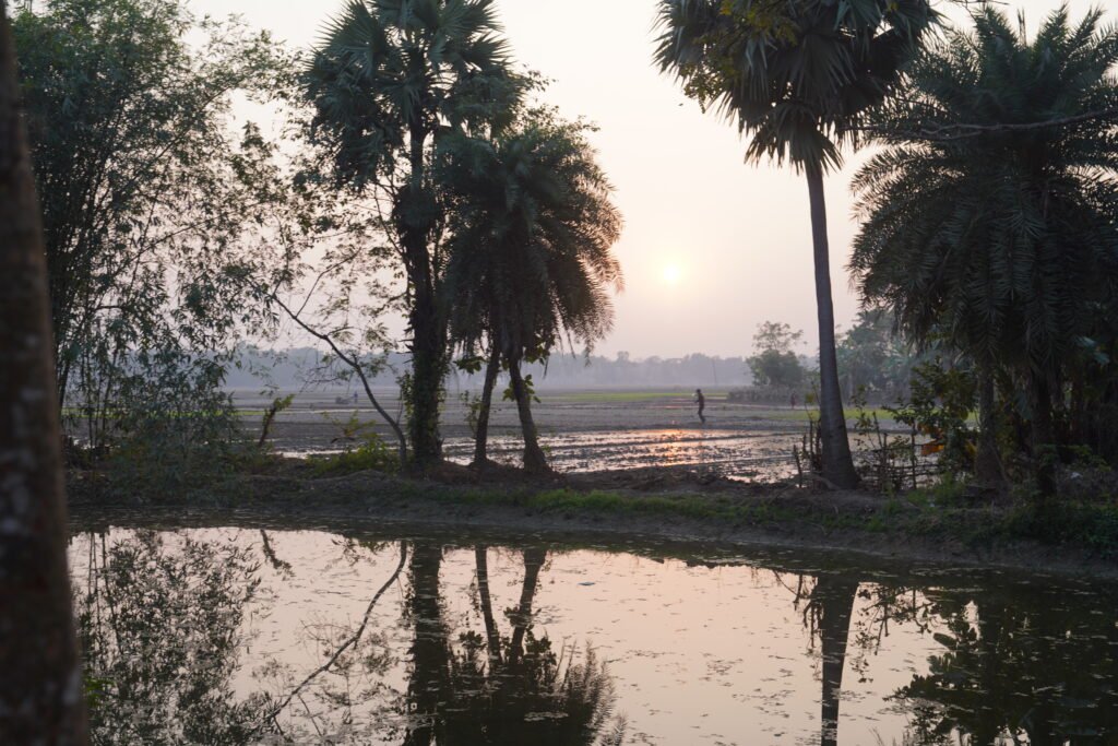 Lachipur Vilage, Ashram pond.