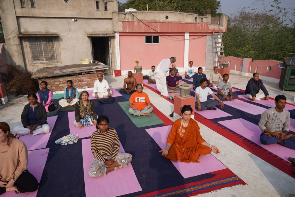 We do Sun Meditation together.