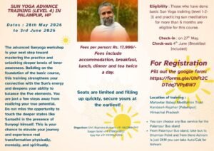 Schedule - Courses and Events | Sunyoga 28052026 To 03062026